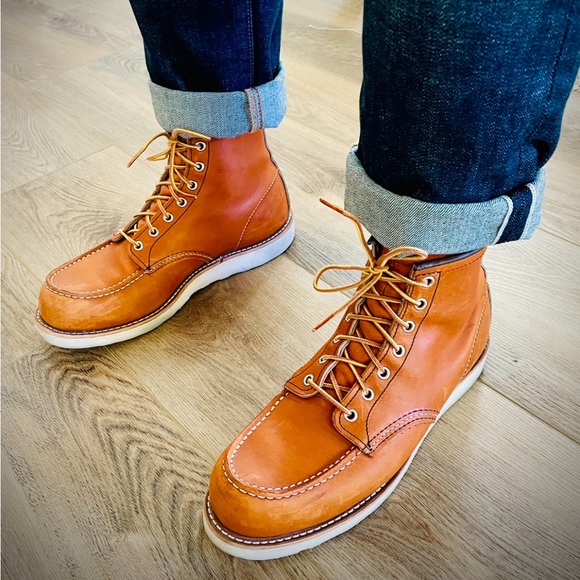 Red Wing 875 Moc Toe Boots 10.5D w Speed Hooks - Picture 5 of 5